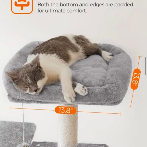 Cat Tree (Tower) – Light Grey – 143cm